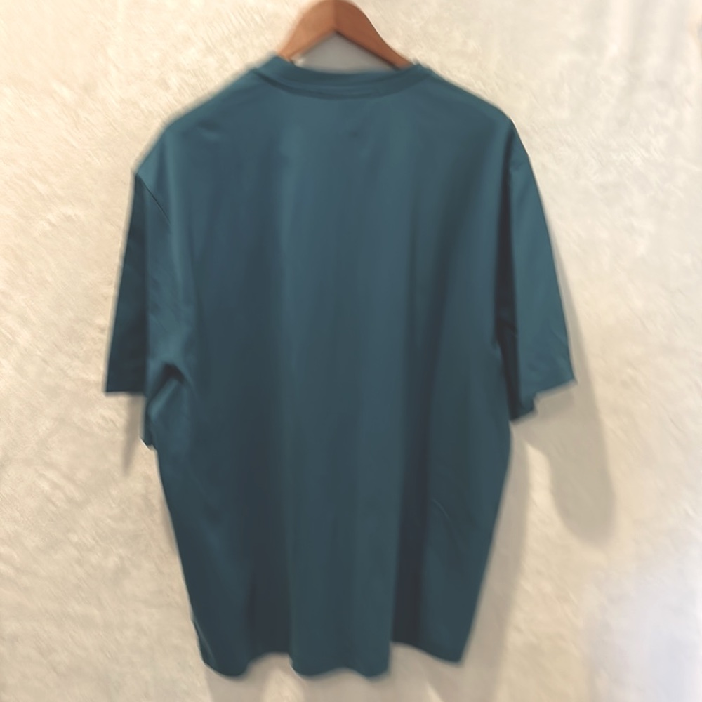 Michael Kors Logo “KORS” Mens SS T-Shirt Nassau Teal Size XL New With Tags - Picture 3 of 4